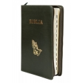 Biblie lux, coperta piele kaki, index pe cotor